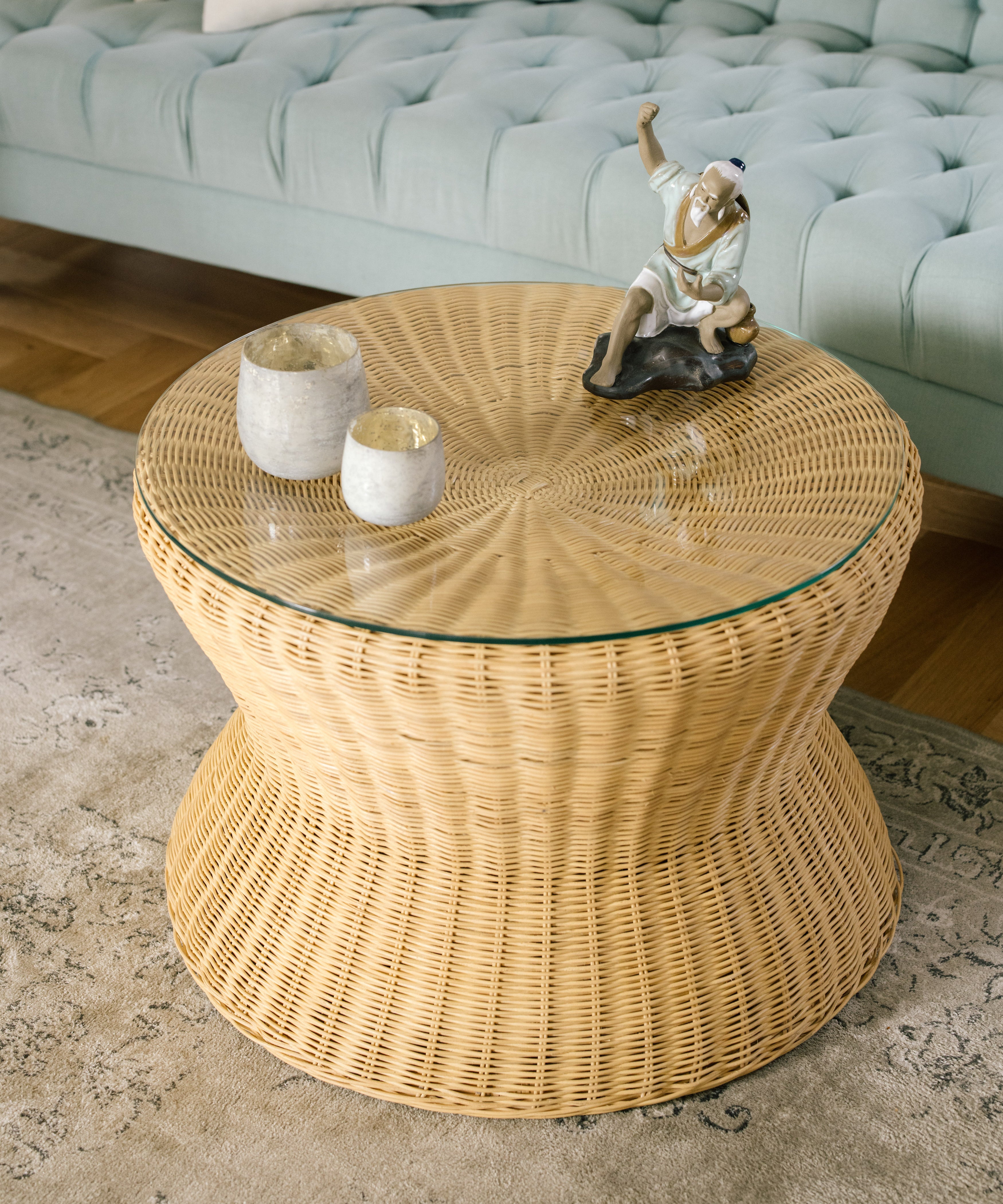 Rattan Yuvarlak Orta Sehpa