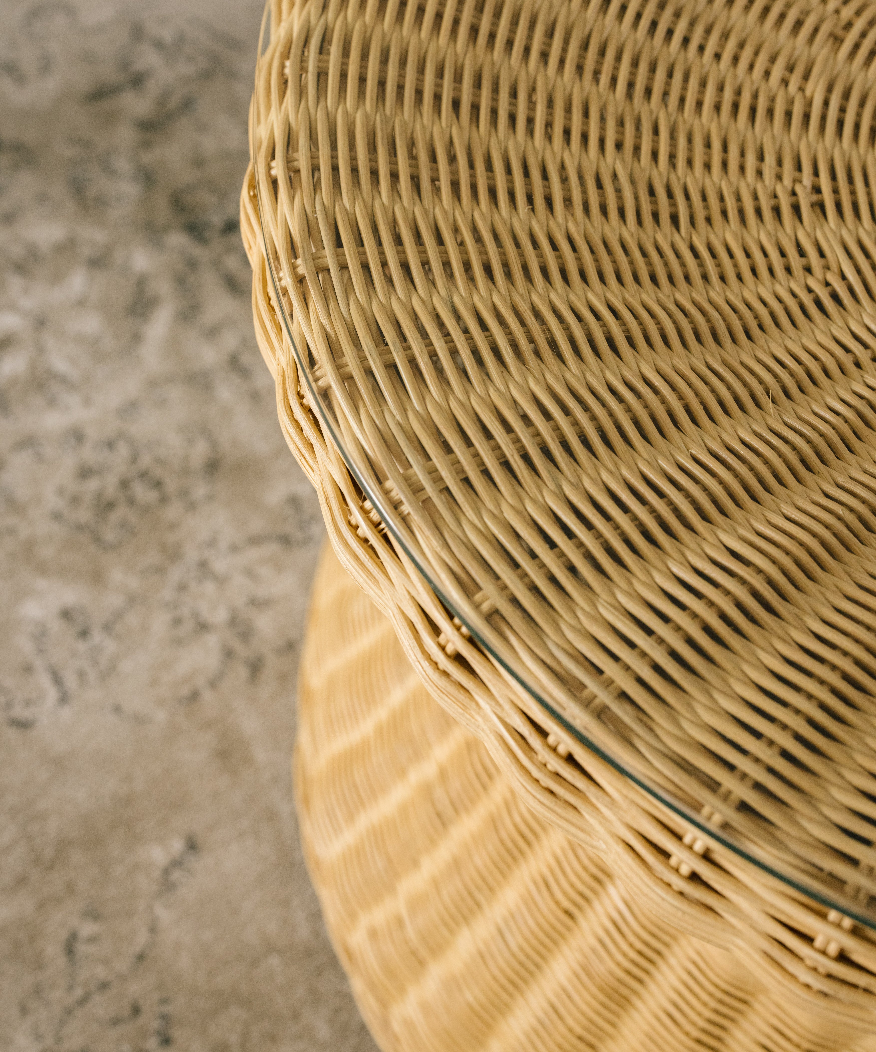 Rattan Yuvarlak Orta Sehpa