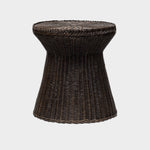 Dark brown mantar form rattan yan sehpa, ürün görseli