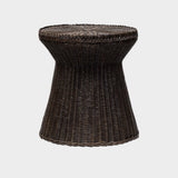 Dark brown mantar form rattan yan sehpa, ürün görseli
