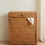 Rattan İki Bölmeli Dekoratif Sepet