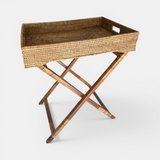 Rattan Tepsili Yan Sehpa – Butler Tray