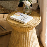 Mantar Form Rattan Yan Sehpa